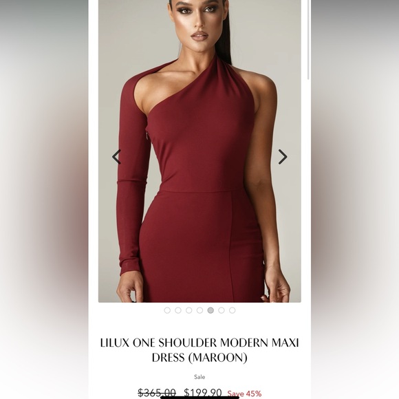 NWT Maroon/Red beautiful gown. Selling because passed return date - Picture 3 of 3